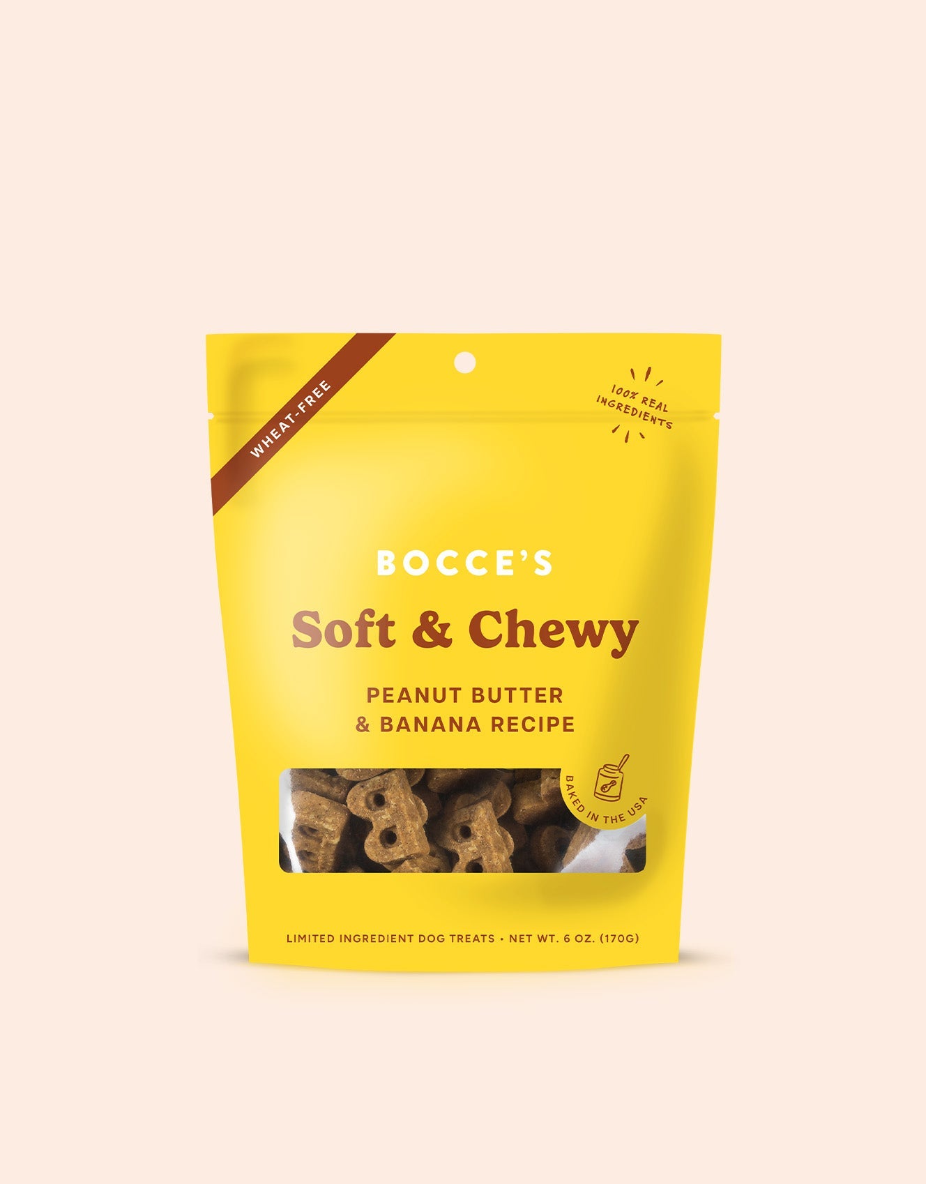 Bocce's Bakery Dog Treat Soft Peanut Butter Banana