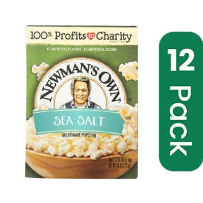 Newman's Own Natural Flavor Microwave - Popcorn 10.5 oz (Pack of 12)