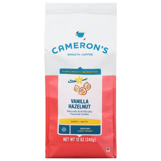 Camerons Coffee Coffee Ground Vanilla Hazel 12 Oz Pack of 6