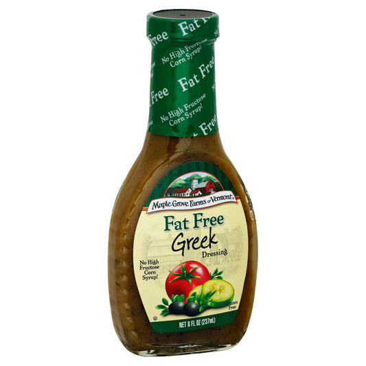 Maple Grove Dressing Fat free Greek 8 oz (Pack of 6)