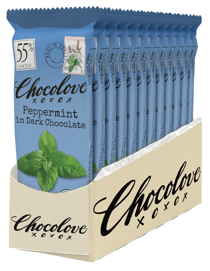 Chocolove Chocovlove Chocolate Mini Peppermint Bar