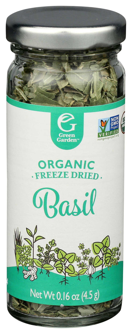 Green Garden Organic Freeze Dried Basil - 0.16 Ounce (Pack of 6)