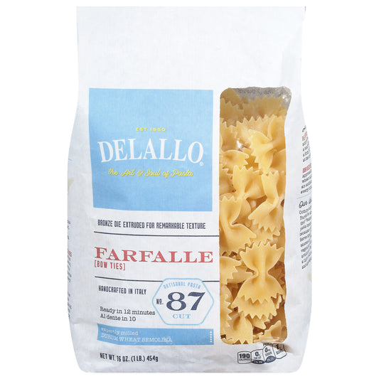 Delallo Farfalle #87 16 oz (Pack of 8)