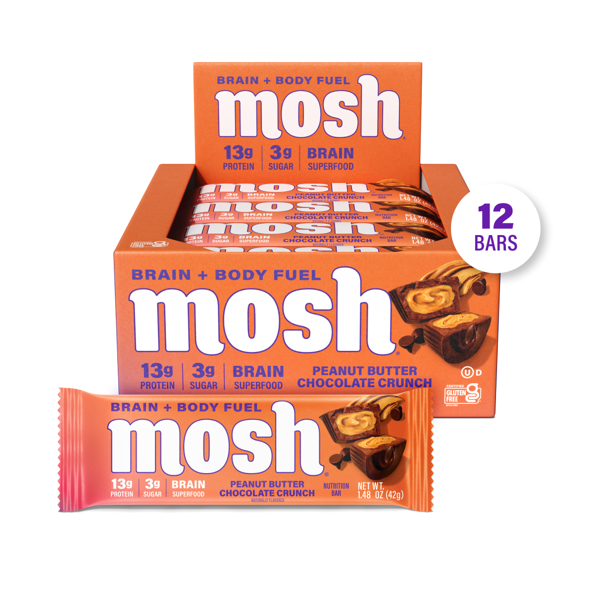 Mosh Bar Peanut Butter Chocolate Crunch