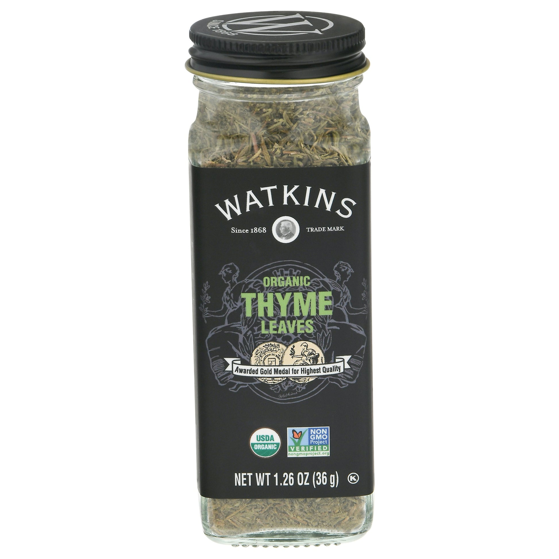 Watkins Seasoning Thyme Leaves Organic 1.09 Oz (Pack of 6)