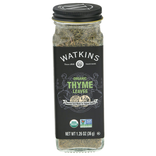 Watkins Seasoning Thyme Leaves Organic 1.09 Oz (Pack of 6)