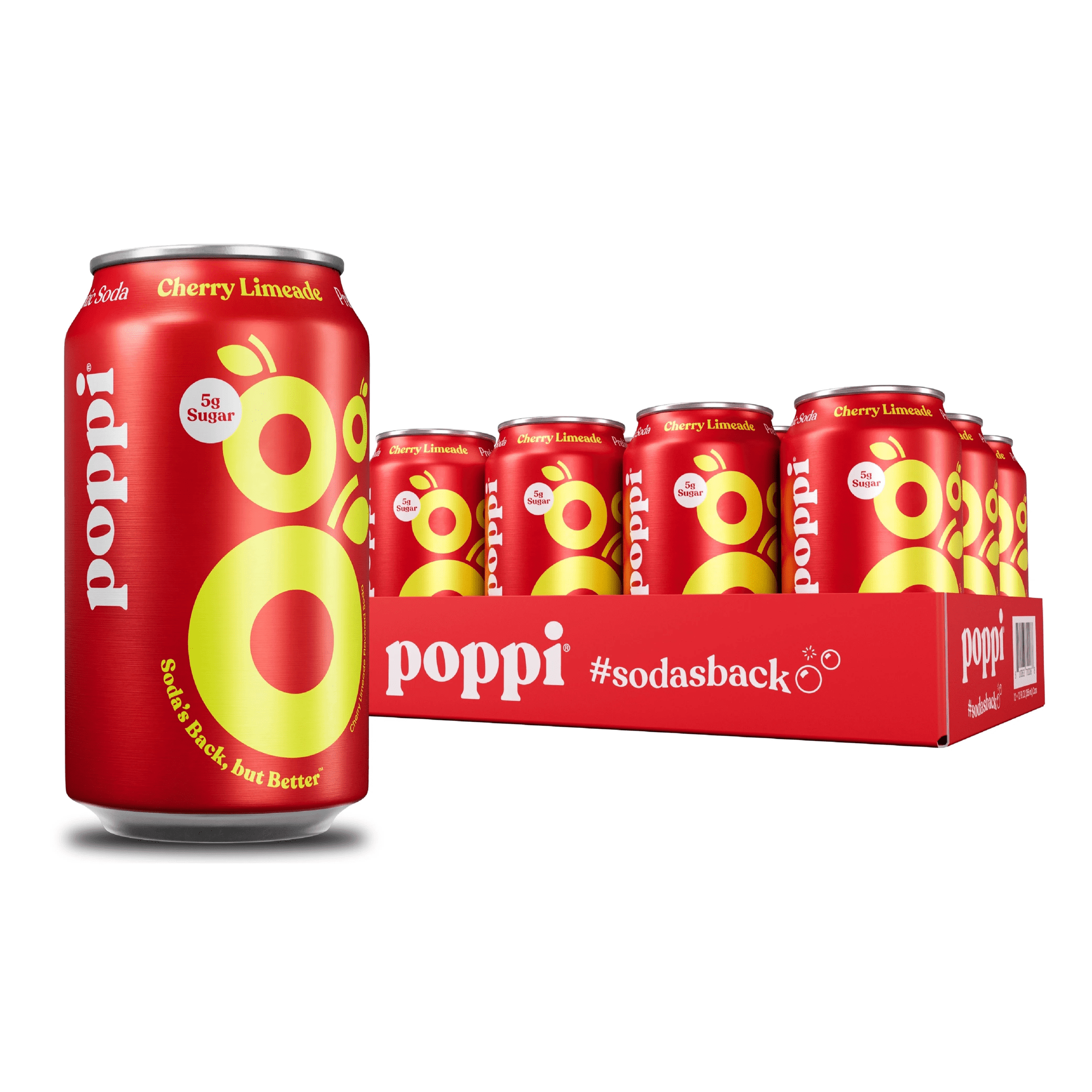 Poppi Soda Prebiotic Cherry Limeade