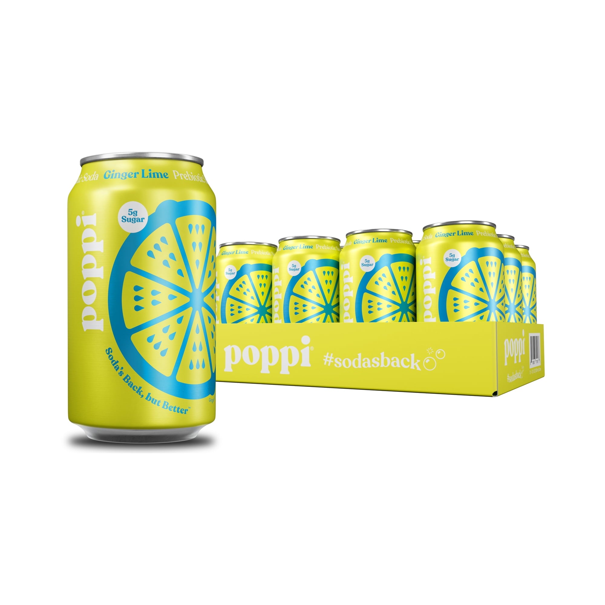 Poppi Soda Prebiotic Lime Ginger