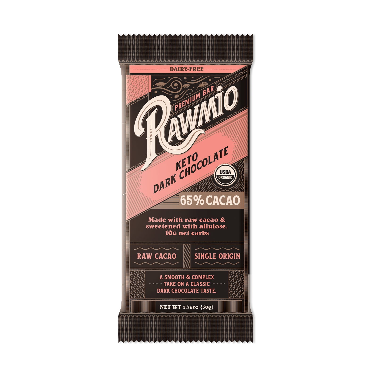 Rawmio Bar Chocolate Dark Keto 65%