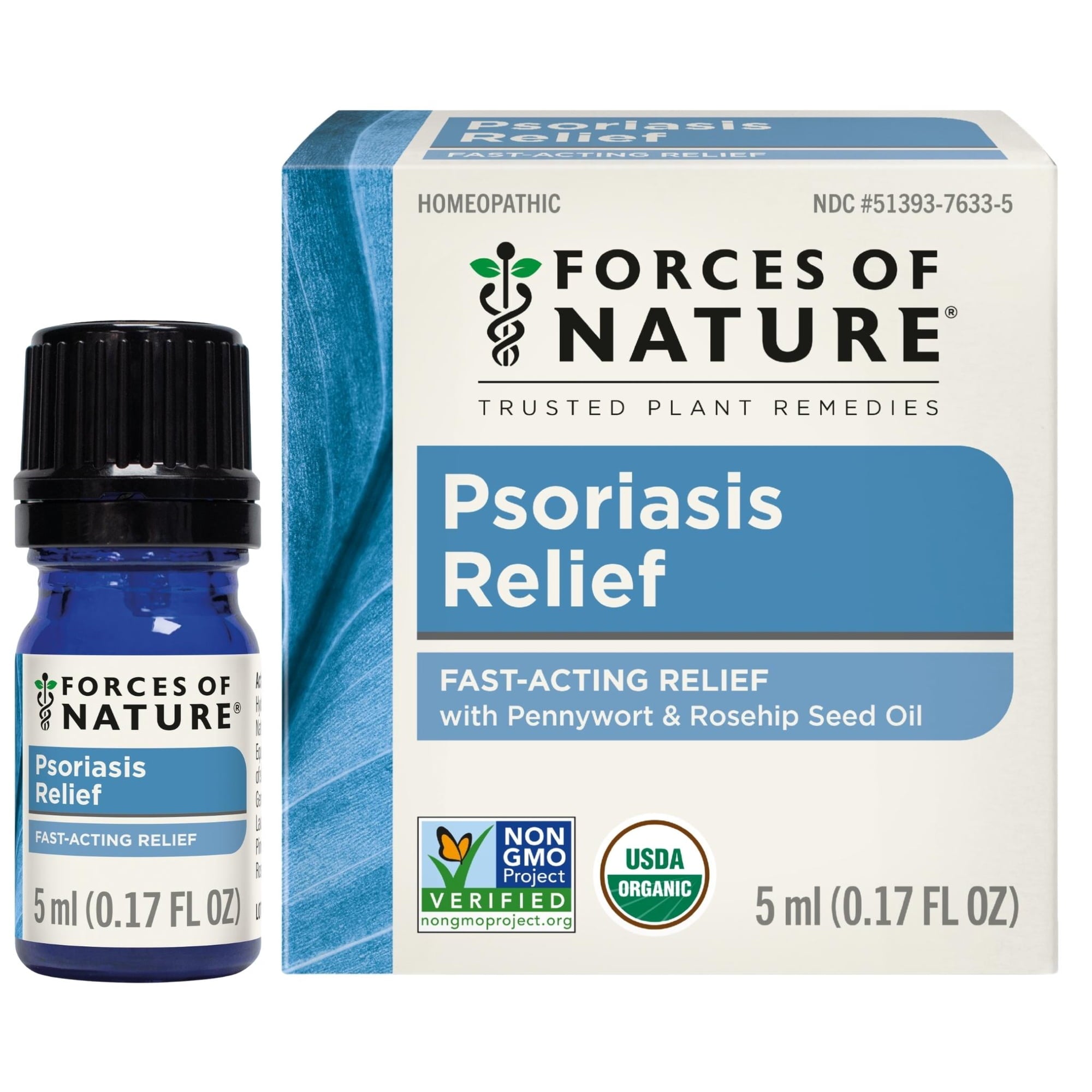 FORCES OF NATUR (Pack of 8) Forces of Nature Psoriasis Relief Homeopathic Medicine Liquid 5 mL