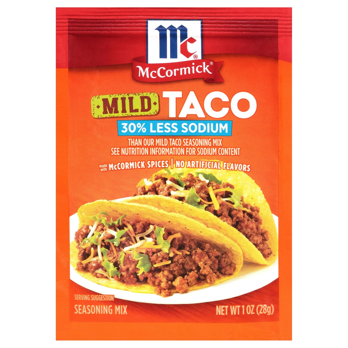 Mc Cormick Seasoning Taco Mix Light Sodium 1 Oz Pack of 12