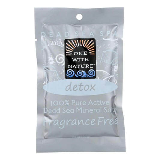 One With Nature Dead Sea Mineral - Salt Bath 2.5 oz (Pack of 6)
