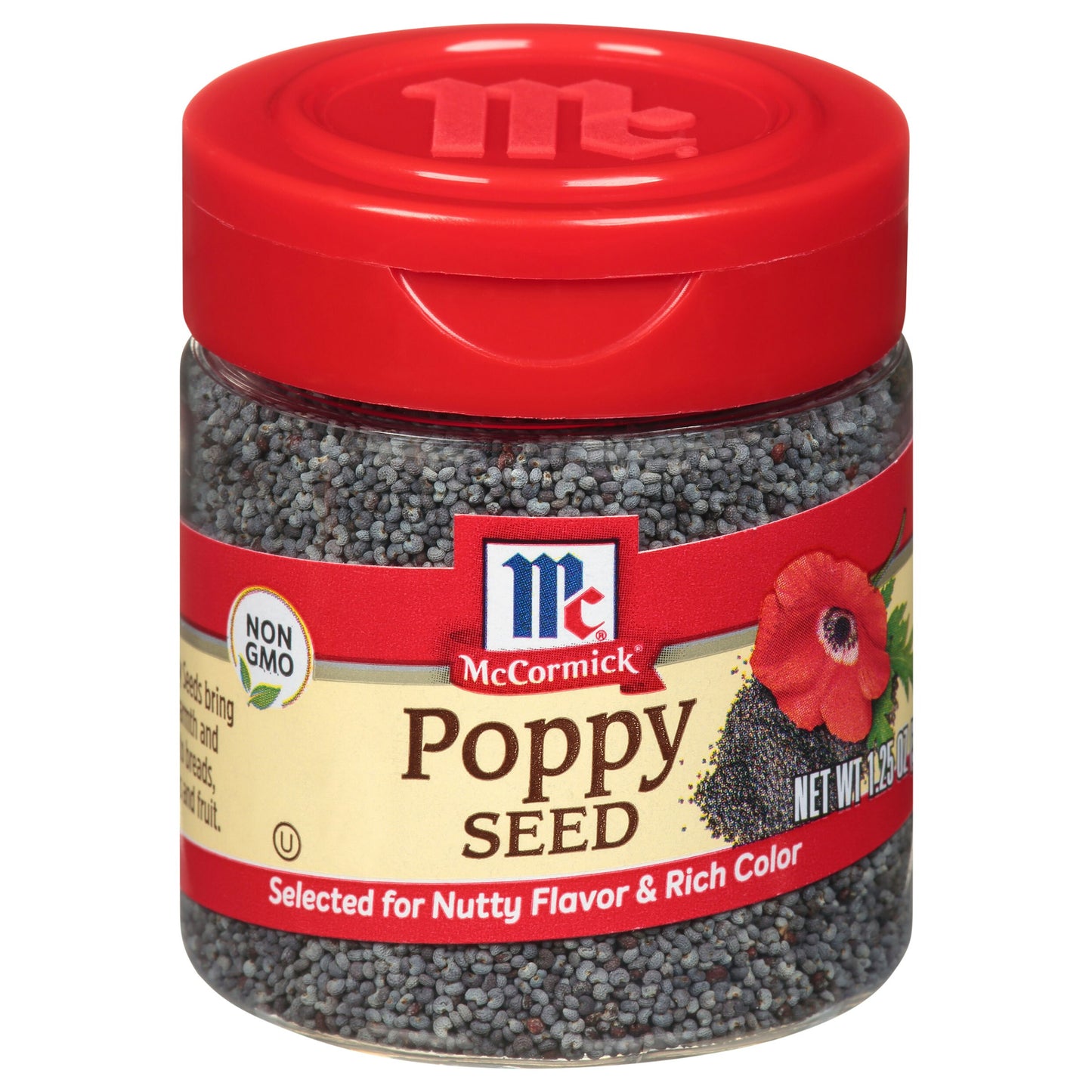 Mc Cormick Spice Poppy Seed Whole 1.25 Oz Pack of 6