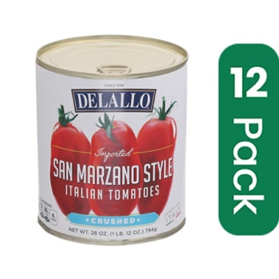 Delallo Tomato Crushed San Marzano 28 oz (Pack Of 12)