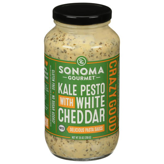 Sonoma Gourmet Sauce Pasta Kale Pesto With Cheddar 25 oz (Pack of 6)
