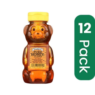 Gunters Honey Pure Clover - 12 oz (Pack of 12)