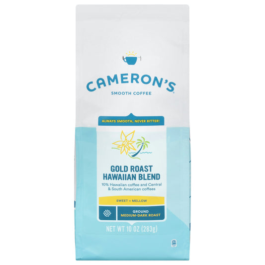 Camerons Coffee Hawaiian Sweet + Mellow Ground 10 Oz Pack of 6