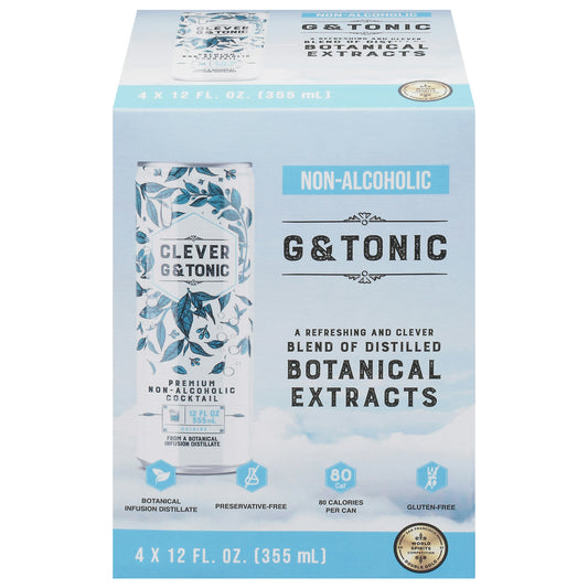 Clever Mixer G Tonic Non Alcoholic 48 Fo Pack of 6