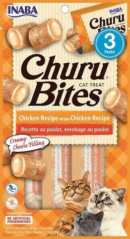 Inaba Churu Bites Chicken Recipe Cat Treats - 1.05 Ounce (Pack of 8)