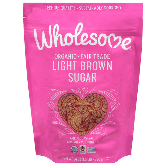 Wholesome Sugar Brown Lite Organic Ftc 24 oz (Pack of 6)