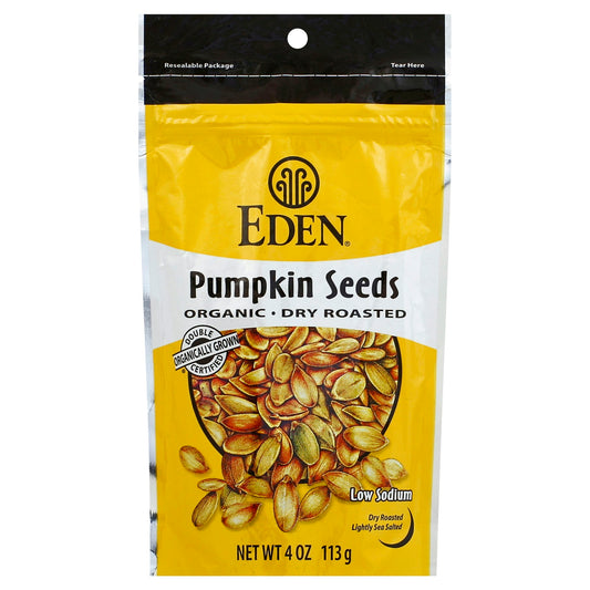 Eden Foods Seed Pumpkin Dry Roasted 4 Oz Pack of 15