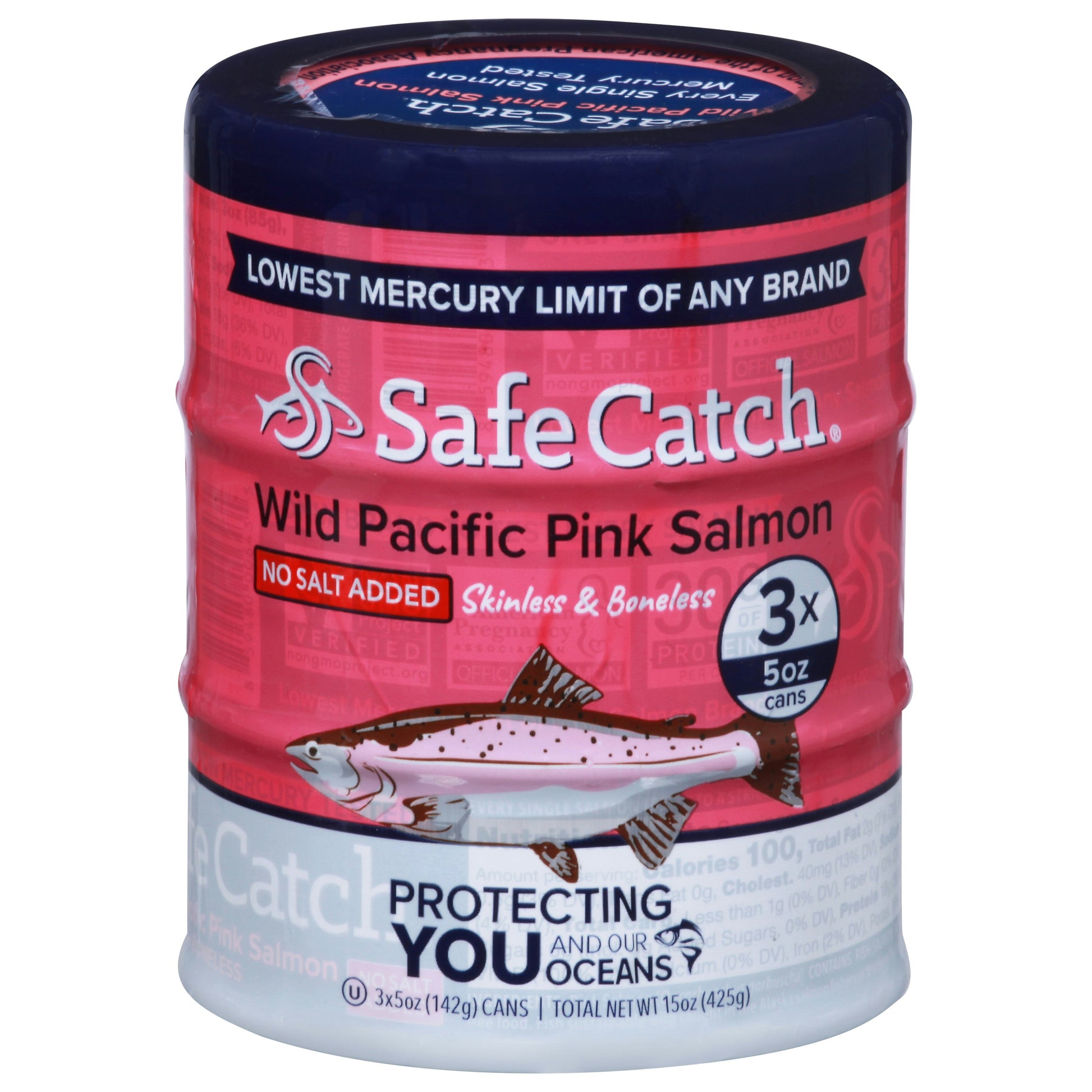Safecatch Salmon Wild Pink 15 Oz (Pack of 6)