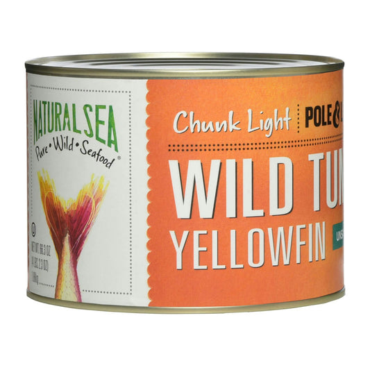 Natural Sea Tuna Yellowfin Chunk Light No Salt 66 Oz (Pack of 6)