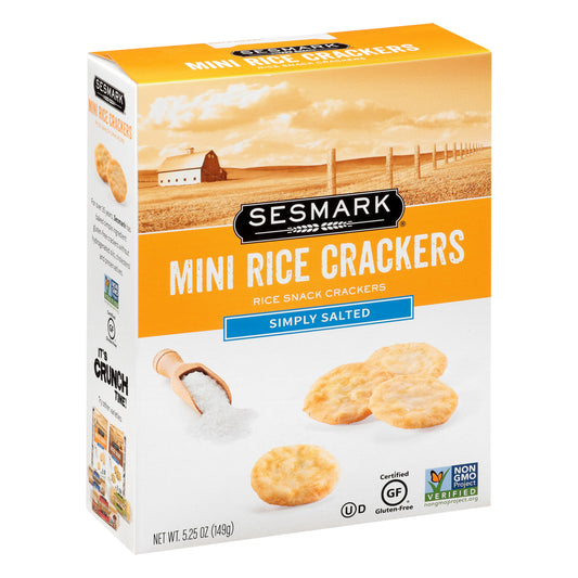 Sesmark Cracker Rice Mini Light Salt 5.25 oz (Pack of 6)