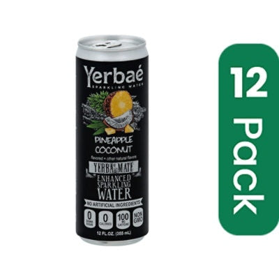 Yerbae Enhanced Sparkling Water Pineapple Coconut 12 FO (Pack of 12)