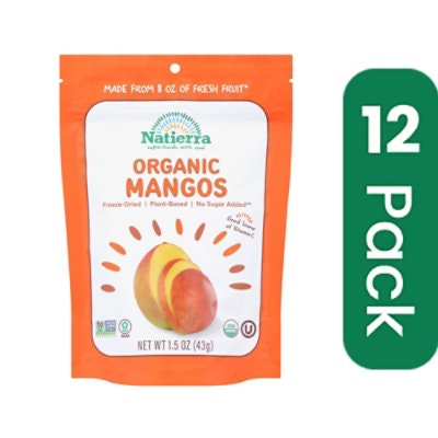 Natures All Foods Mango Organic - 1.5 oz (Pack of 12)
