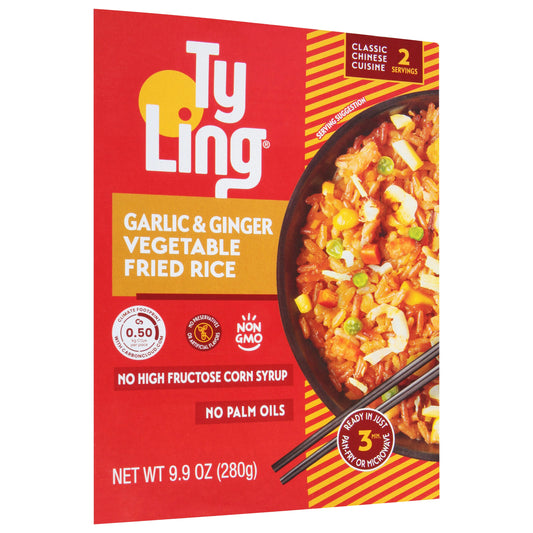 Ty Ling Fried Rice Garlic Ginger Veggie 9.9 Oz (Pack of 10)