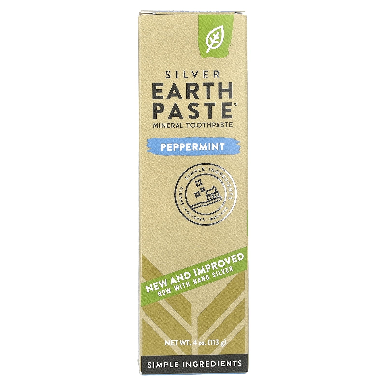 REDMOND (Pack Of 8) Redmond Silver Earth Toothpaste Peppermint 4 Oz
