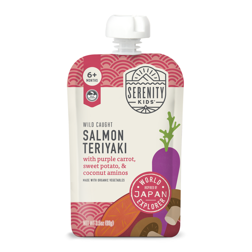 SERENITY KIDS (Pack of 12) Serenity Kids Food Baby Salmon Teriyaki 3.5 Oz
