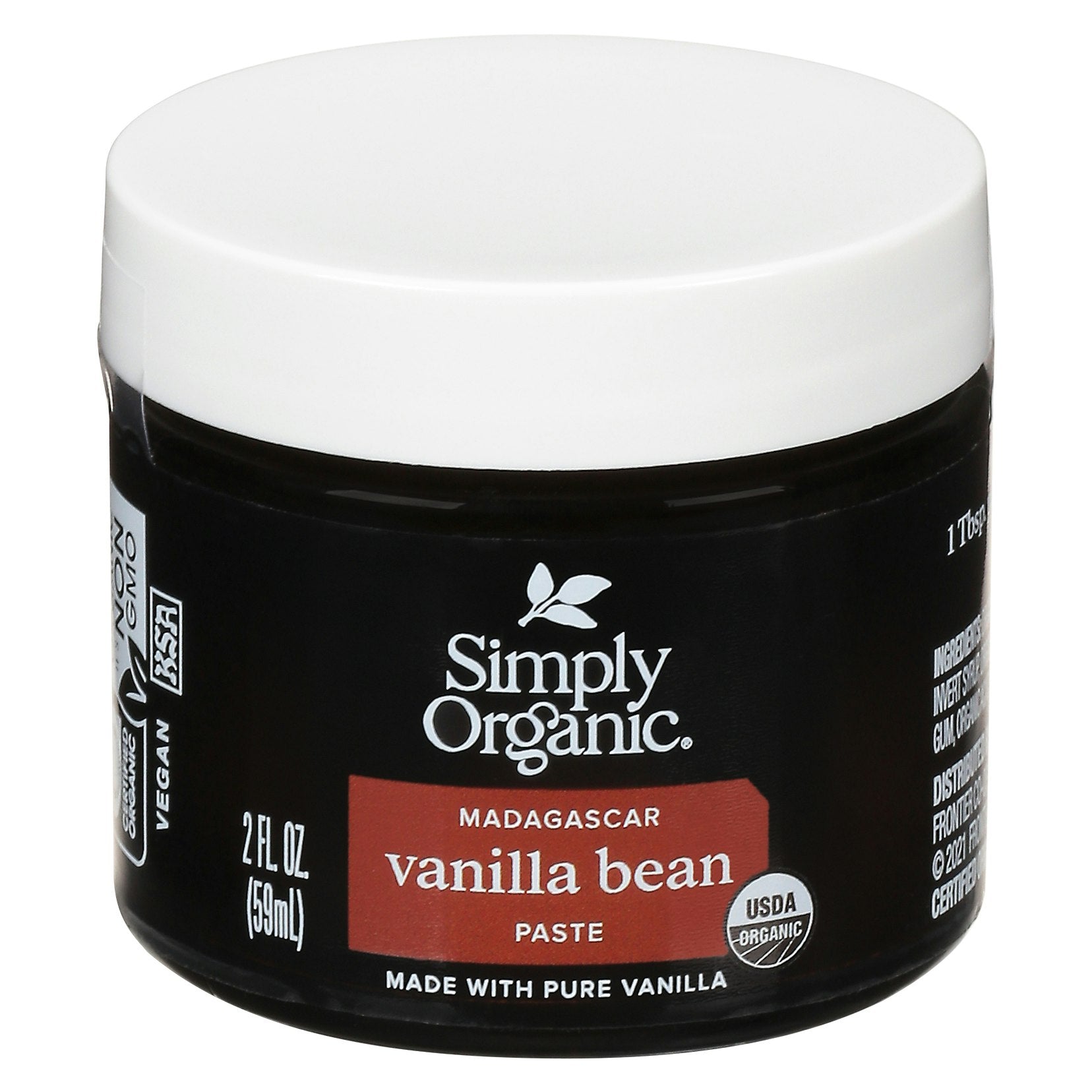 Simply Organic Paste Bean Vanilla 2 FO (Pack of 6)