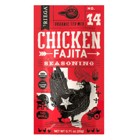 RIEGA (Pack of 40) Riega Seasoning Mix Chicken Fajita Spice Blend 0.71 Oz