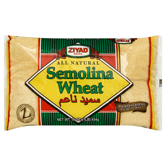 Ziyad Wheat Semolina 16 oz (Pack of 12)