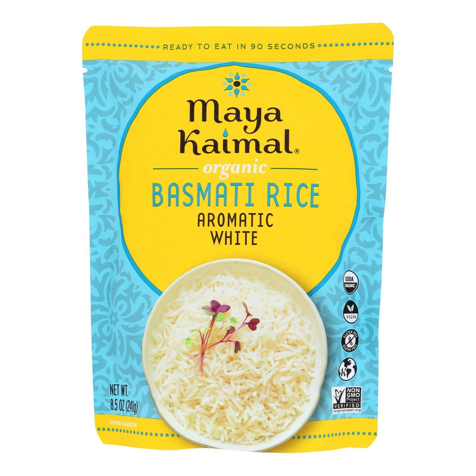 Maya Kaimal - Rice Basmati Aromatic 8.5 oz (Pack of 6)