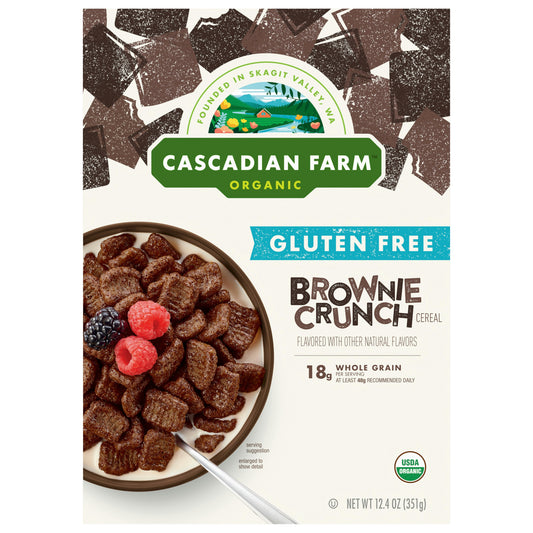 Cascadian Farm Cereal Brownie Crunch 12.4 Oz Pack of 12