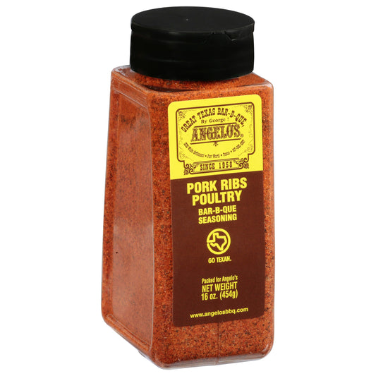 Angelos Seasoning - Pork/Poultry 16 oz (Pack of 6)
