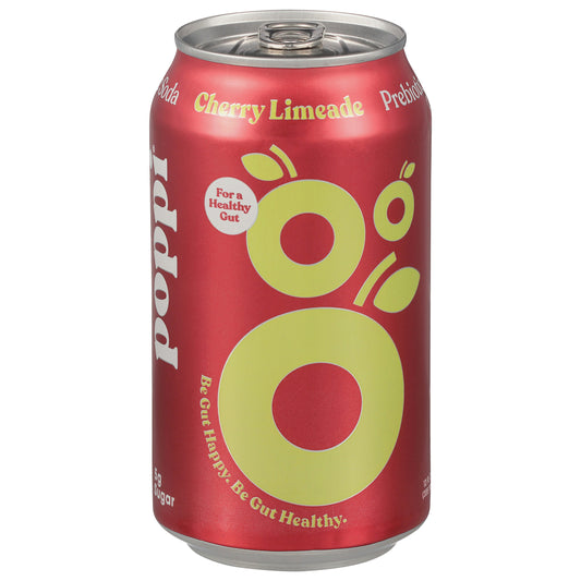 Poppi Soda Prebiotic Cherry Limeade 12 Fl Oz (Pack of 12)