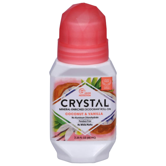Crystal Body Deodorant Vanila Coconut 2.25 Fl Oz (Pack of 3)