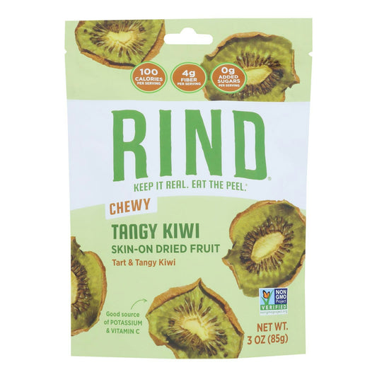 Rind Snacks - Dried Fruit Blend Tangy Kiwi 3 oz (Pack of 12)