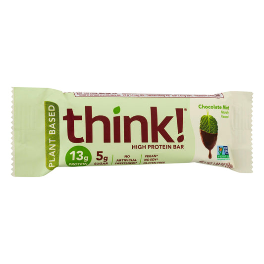 Think! Bar Protein Plant Mint Chocolate 1.94 Oz (Pack of 10)
