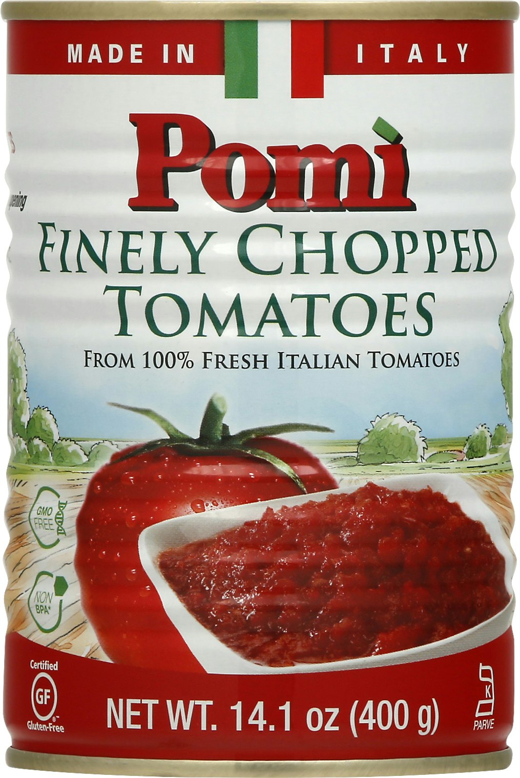 Pomi Tomatoes Finely Chopped 14.1 Oz Pack of 12