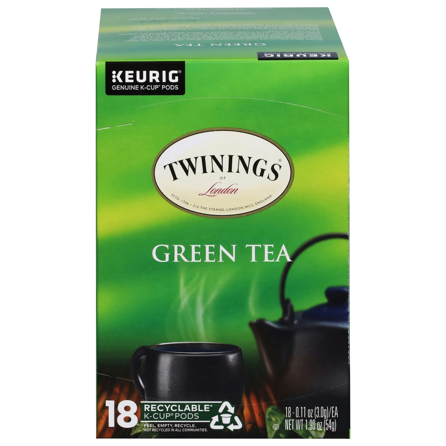 Twining Tea Tea Green Kcups 18 Cu Pack of 3