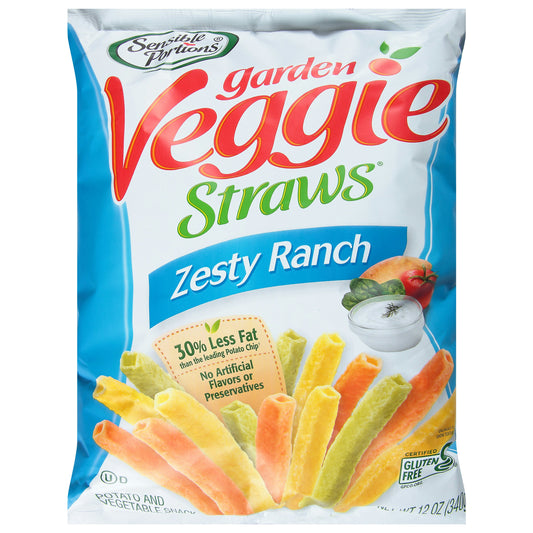 Sensible Portions Chips Veggie Strawberry Zesty Ranch 12 Oz (Pack of 8)