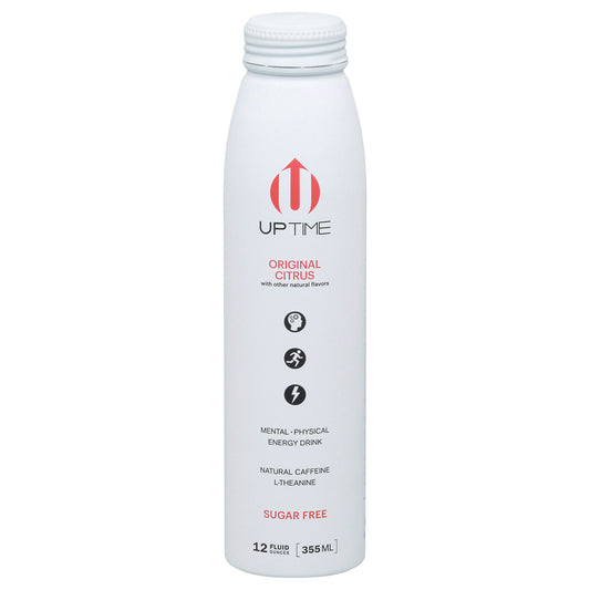 Uptime Beverage Energy Original Sugar free 12 FO (Pack of 12)