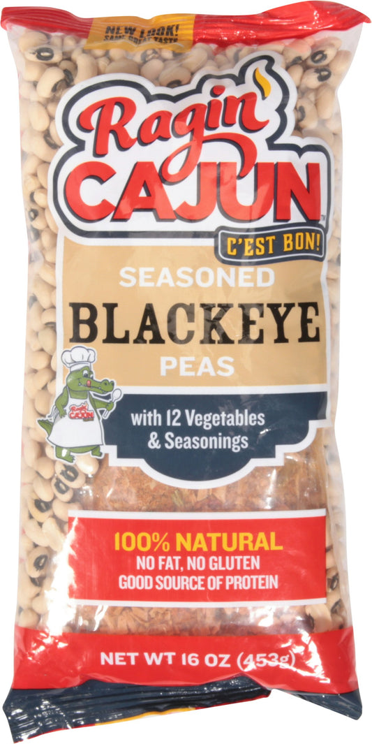 Ragin Cajun Mix Blkeye Pea Seasoning & Vegetable 16 Oz (Pack of 12)
