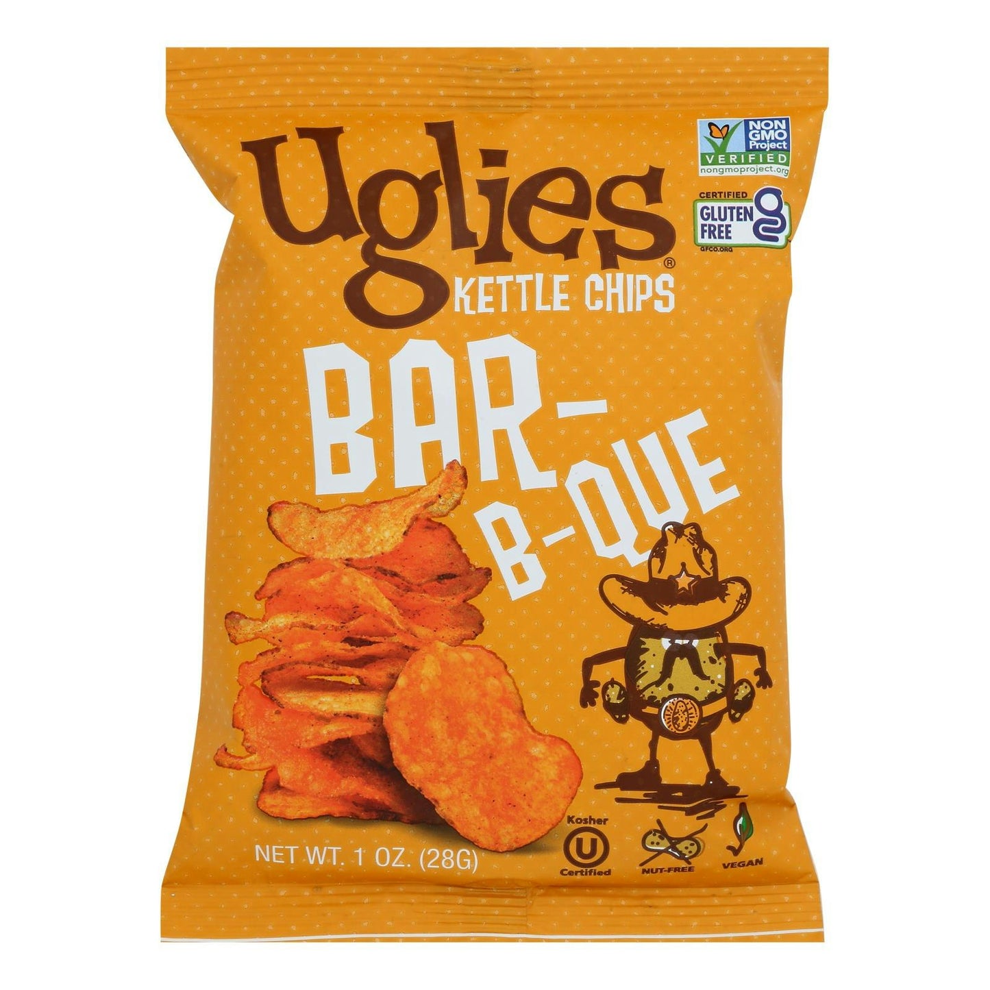 Uglies - Potato Chips Barbeque 1 oz (Pack of 32)