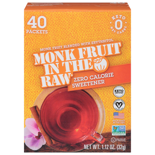 In The Raw Sweetener Monk Fruit 1.12 oz (Pack of 8)